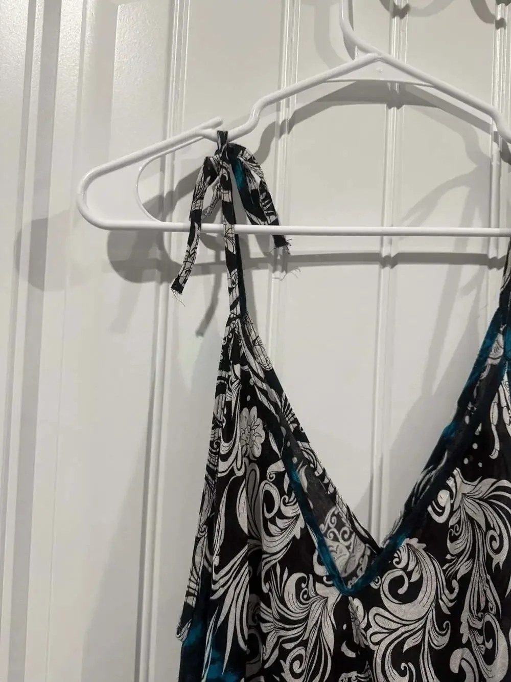 Kathmandu Imports Boho Handkerchief Hem Tie Strap Maxi Romper Festival OS - Picture 7 of 9